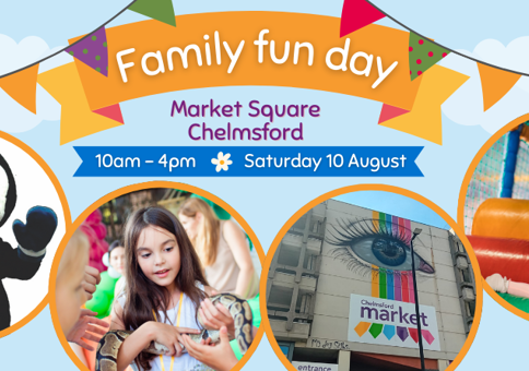 Family Fun Day, Saturday 10 August (10am to 4pm), Market Square, Chelmsford