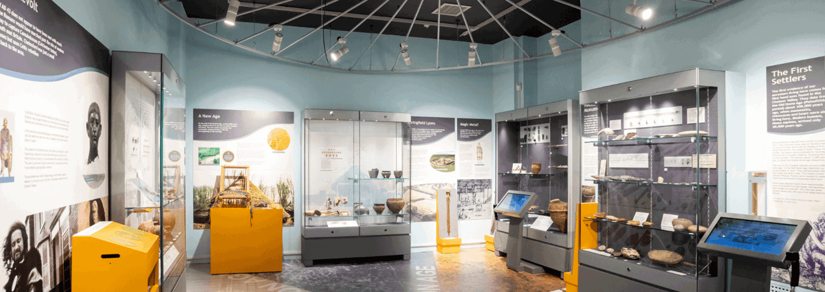 Prehistoric room at Chelmsford Museum