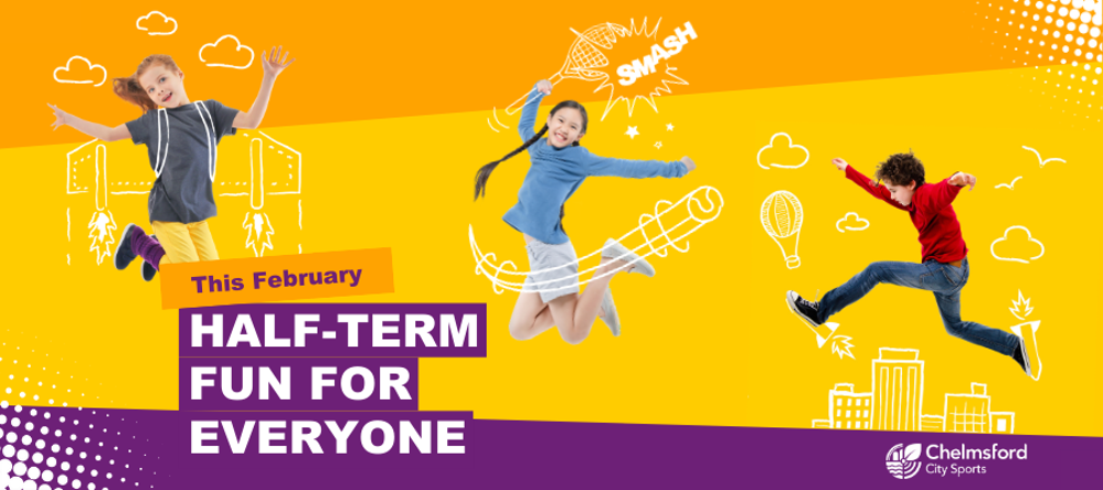 Half term fun for everyone this February (happy kids leaping around)