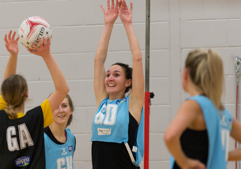 Women playing netball