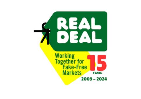 Real Deal Logo (Working together for fake-free markets since 2009)