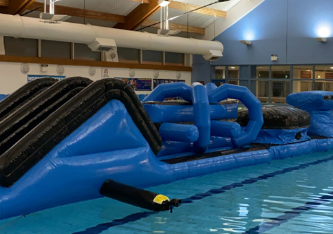 Giant inflatable in pool at SWFLC