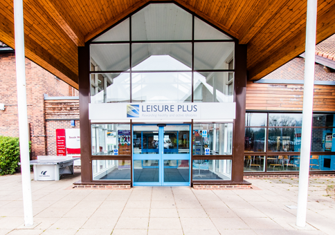 Wooden canopy over front entrance to SWFLC