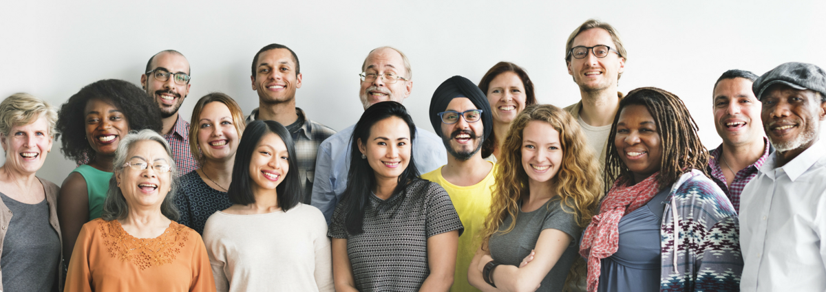 Group of people smiling