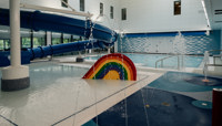 Sensory splash area with rainbow slide preview