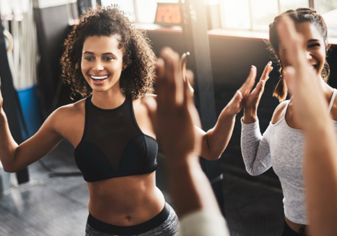 Group of people in an exercise studio