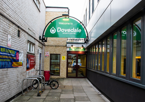 Main entrance to Dovedale Sports Centre