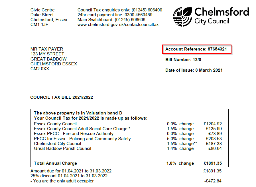 How To Find Your Council Tax Account Number