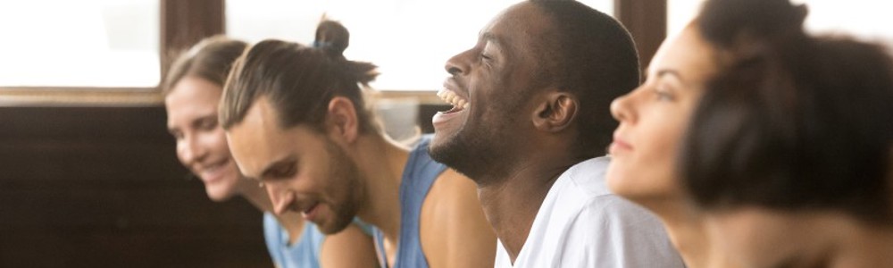 Group of people in an exercise studio